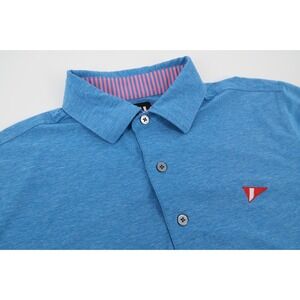 Footjoy‎ Mens Medium Blue Golf Performance Polo Shirt Stretch